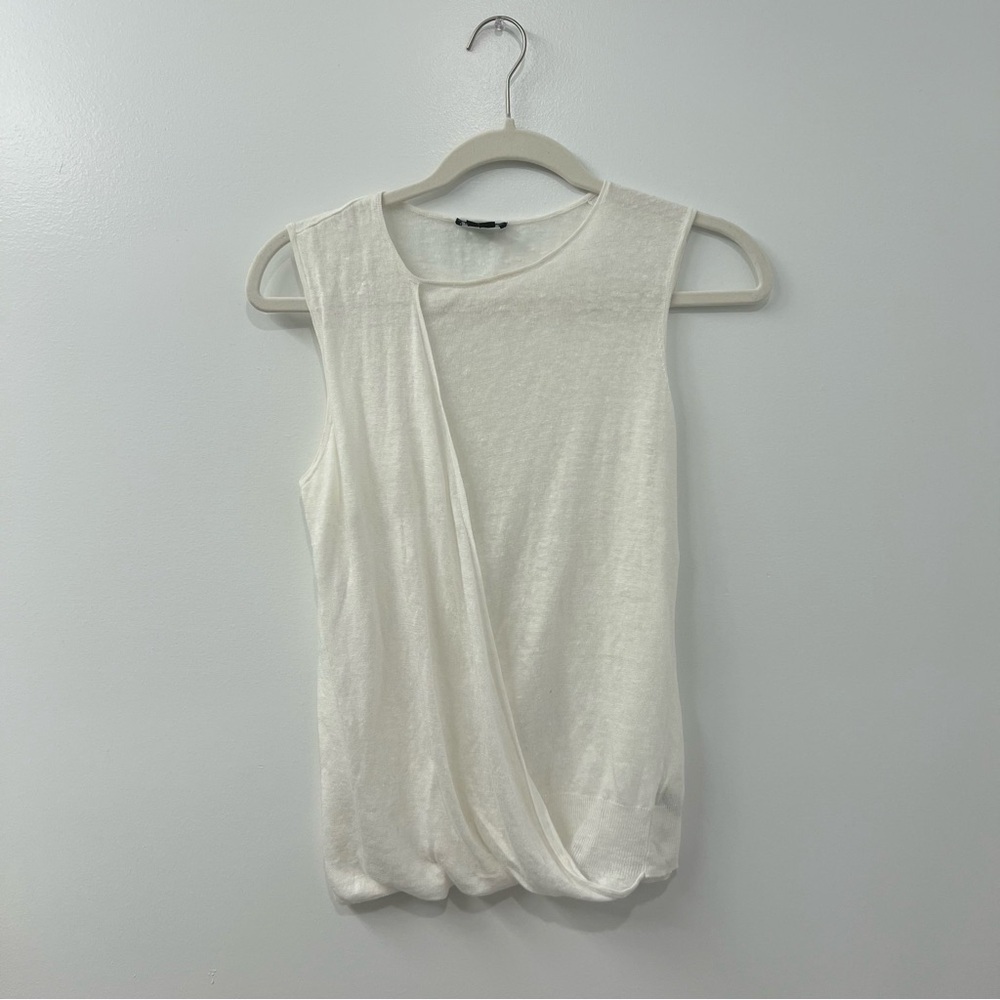 Theory Listree Linen Top - Picture 2 of 7